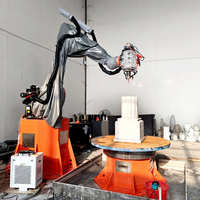 Robot de fraisage industriel à charge lourde 500 kg, portée de bras 3100 mm, PLC et moteur KUKA KR 2100 R31000, armoire de commande intermédiaire KRC5