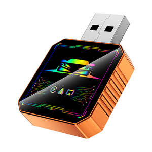 Adaptateur sans fil pour <span class=keywords><strong>voiture</strong></span> Mini 4 en 1, CarPlay, Android Auto, Mirror Link, AirPlay, USB Type-C, Plug and Play, Dongle CarPlay - Product Image 2