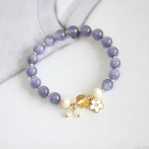 Fashion Design Bracelet For Women Beaded Bangle Opal Bracelets Lucky Elephant Jade Crystal Bracelet Bangle Jewelry