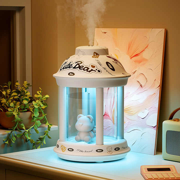 Humidificateur Décoratif Mignon Pour La Maison, Cadeaux De Vacances, Charge USB, Petites Lampes De Table LED, Diffuseur D'aromathérapie