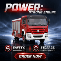 Truk Pemadam Kebakaran Sinotruk Howo Baru 8000L Tanker 4x2 290HP dengan Pompa Pemadam Kebakaran dan Monitor Air
