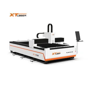 Máquinas de corte a laser de fibra para chapa metálica XTLASER Mesa aberta 3000w Cnc de alta potência