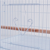 Vogelzuchtkäfig aus Edelstahldrahtgeflecht, einfacher großer Papageienkäfig mit Kunststoffschale und Kartonverpackung
