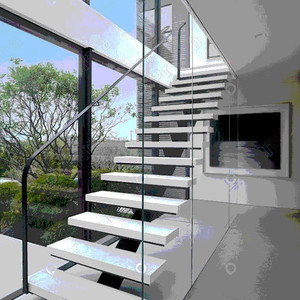 Prima <span class=keywords><strong>Escaleras</strong></span> rectas Escalera <span class=keywords><strong>de</strong></span> vidrio <span class=keywords><strong>de</strong></span> madera <span class=keywords><strong>Casa</strong></span> <span class=keywords><strong>de</strong></span> diseño moderno <span class=keywords><strong>para</strong></span> escalera <span class=keywords><strong>interior</strong></span> flotante <span class=keywords><strong>de</strong></span> acero - Product Image 4