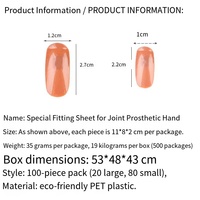 Uñas Postizas SunelPort en Forma de Almendra y Cuadradas, 100 Piezas por Bolsa, Flexibles, para Práctica Mecánica, con Logotipo Personalizado