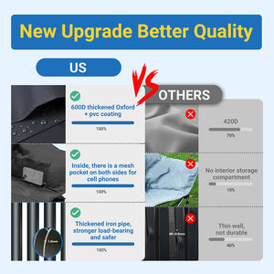 Chaise de camping de luxe portable pour l'extérieur, <span class=keywords><strong>cadre</strong></span> en métal, tissu Oxford, design pliable, douce, confortable, sac de rangement personnalisable - Product Image 4