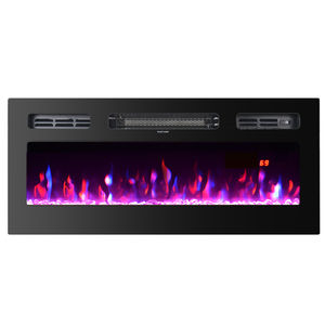 Chimenea Eléctrica con Control Remoto y 3 Colores de Llama Ajustables, Mueble para TV para Oficina y Hogar - Product Image 4