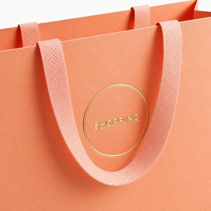 Sacs cadeaux de luxe noirs, roses et blancs pour vêtements, petits sacs de vente au détail, sacs shopping en papier personnalisés pour entreprises avec votre propre logo - Product Image 4
