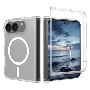 for <b>iPhone</b> fold ultra tpu phone cover matte anti-fall magnetic attraction case - Product Image 5