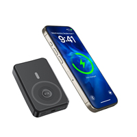 Batería Portátil con Logotipo Personalizado PD de 22.5W, Banco de Energía Magnético de 5000 mAh, Cargador Inalámbrico para Teléfono Celular