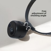 Collier intelligent 4G pour animaux de compagnie avec caméra de surveillance à angle de vue optimal, vision nocturne, enregistreur suspendu au cou, 128 Go, pour visionnage en temps réel