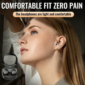 Mini Görünmez Uyku Kablosuz TWS Kulaklık Aktif Gürültü Engelleme Alexa HD Aramalar Spor Çalışma Kulak İçi Stereo Dijital Ekran - Product Image 3