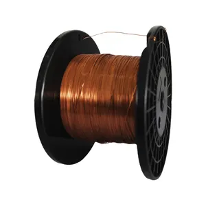Suministro directo de fábrica, alambre de cobre esmaltado plano, alambre de cobre esmaltado fino, alambre de bobinado plano de cobre esmaltado