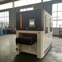 Máquina Pulidora y Desbarbadora Automática de Cepillos Rotatorios SR-TECH con Control PLC, Potencia de 20kW, Multivoltaje, para Tratamiento de Superficies de Láminas de Aluminio