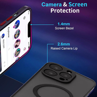 Coque Premium avec Béquille pour iPhone 15 Pro Max, 17 Air, 16, 14, 13, 12 Plus, 11 – Étui Mat Anti-Chute avec Support Téléphone – Vente en Gros