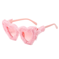 Lunettes de soleil rétro en forme de coeur avec diamant pour femmes rose UV400 lunettes de soleil œil de chat lunettes PC à la mode Transparent blanc pour