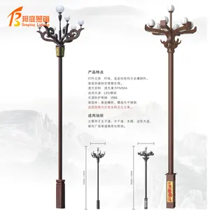 Top Fashion 200w Landscape Lamp Led Garden Light and Matching Lamp Holder Lamp Pole