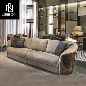 Blanco moderno sala de estar sofá conjunto de muebles sofá de diseño <span class=keywords><strong>italiano</strong></span> Foshan sofá de lujo sala de estar muebles conjunto - Product Image 4