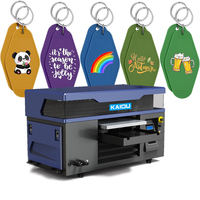 Impresora Portátil de Tarjetas de Inyección de Tinta UV DTF KAIOU con Tinta UV, Impresora Híbrida de Película AB para Etiquetas de Cristal, Nueva