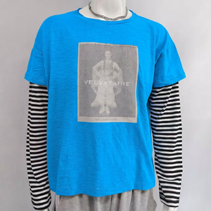 T-shirt da uomo personalizzata in cotone slub di alta qualità, trattata con esposizione solare, lavata e sbiancata - Product Image 5