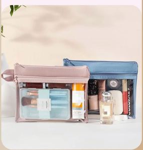 PVC Cosmetic <b>Bag</b> Small Storage Hand-held Zipper <b>Bag</b> Inner Liner for <b>Makeup</b> - Product Image 2