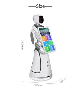 Robot de entrega comercial humanoide <span class=keywords><strong>AI</strong></span> Amy Plus para servicio de recepción para hoteles, restaurantes, supermercados, estaciones de tren, oficinas - Product Image 6