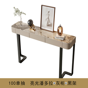 Mesa de consola de control de entrada lujosa Simple creativa moderna mesa de cola estrecha montada en la pared para <span class=keywords><strong>pasillo</strong></span> o esquina de entrada - Product Image 6