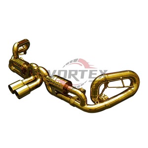 Vortex ท่อไอเสีย catback สแตนเลส valved สีทองสำหรับ PORSCHE 911 991 GT3 4.0L สปอร์ต tuffler - Product Image 3