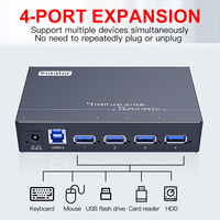 A-4U30 Sipolar 4 en 1 Clé Usb pour Accessoires Informatiques 4 Ports Usb 3.0 Hub Phone Charger Station