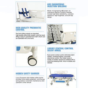 Camilla Hidráulica de Lujo de Alta Calidad para Pacientes, Carro de Emergencia ABS, Camilla de Ambulancia para Hospital - Product Image 3