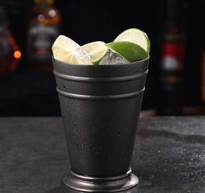 Taza de Cobre de 12oz/350ml en Color Oro Rosa, Negro y Plata para Bebidas Mixtas, Mojito, Mint Julep, Taza de Cóctel de Acero Inoxidable - Product Image 6