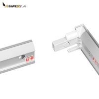 Nouveau produit phare : Écran d'affichage portable double face en tissu, support de boîte lumineuse publicitaire LED