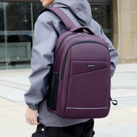 Sac à dos pour ordinateur portable de voyage d'affaires, grande capacité, en tissu Oxford, sac à dos de jour résistant à l'usure pour hommes, adapté aux ordinateurs portables de 13 pouces
