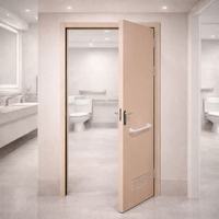 Porte à persiennes pour hôpital, salle de bain, supermarché, porte médicale hermétique en acier, finition hygiénique