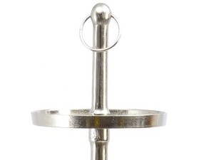 Support à gâteau géant en aluminium argenté avec 5 étages Décorations de fête de mariage intérieur et extérieur sur socle Poignée en anneau - Product Image 2