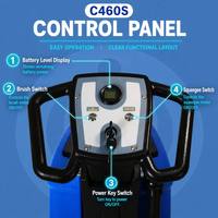 Nouvelle autolaveuse manuelle à batterie C460S 40L avec fonction de polissage et nettoyage à l'eau froide, moteur 1100W