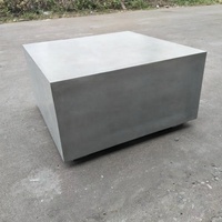 Table basse en béton carré d'extérieur, Design moderne et Simple, Style industrie, ciment, Table de jardin