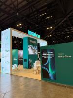 Stand de Exhibición de Lujo, Diseño Moderno y Personalizado, Stand Modular de Madera Reutilizable para Ferias Comerciales, Premiado, para Exhibición de Vidrio