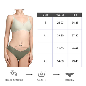 Nouveau Design Sous-Vêtements Confortable Taille Basse Doux Mince Anneau Rond Glace Soie Sans Trace Sans Couture Une Pièce Culotte Strings Femmes - Product Image 2