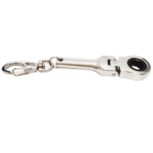 High Quality 10mm Ratcheting Wrench Keychain Portable Adjustable Ratchet Wrench Tool <b>Key</b> <b>Ring</b> - Product Image 2