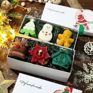 Christmas Scented <b>Candle</b> <b>Gift</b> <b>Set</b> Natural Soy Wax 3 Pcs Reindeer Christmas Tree Santa Claus Shape <b>Candle</b> <b>Set</b> Home Decoration - Product Image 6