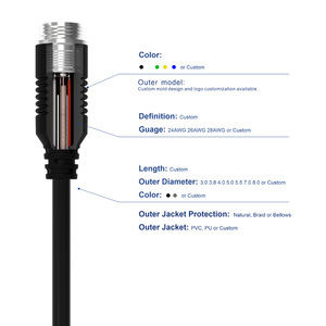 Câble d'extension 6 broches mâle-femelle en PVC massif, haute qualité, résistant à l'usure et aux intempéries, vente directe usine, fournisseur direct <span class=keywords><strong>WAECO</strong></span> - Product Image 5