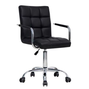 <b>Swivel</b> <b>Bar</b> Chair Black Counter Height <b>Stools</b> with Armrest Pub Furniture for Sale - Product Image 5