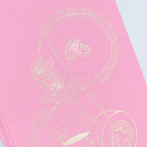 <b>Book</b> Printing Sprayed Edge Custom Special Edition Hardcover Linen Romantic Fiction Novels with Foiling Cover and Dust Jackets - Product Image 6