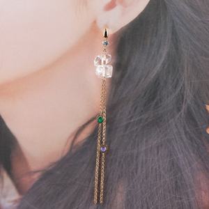 M926珠宝发现组件，18k镀金无镍Diy锆石耳环铜钩20个/批或10个/批 - Product Image 3