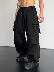 <span class=keywords><strong>Pantaloni</strong></span> da <span class=keywords><strong>uomo</strong></span> con lacci larghi con lacci casual con paracadute - Product Image 2