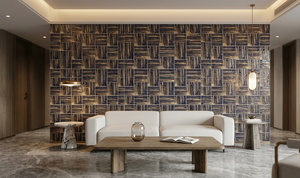 Carrelage Céramique Lumineux Moderne Bleu Profond Sérigraphié 100x100mm pour Piscine ACCENTS Artisanat Sur Mesure pour la Décoration Intérieure - Product Image 4