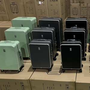 Valise de voyage à grande capacité, bagage multifonctionnel avec cadre en aluminium, cabine avec porte-gobelet, bagage pour voyage - Product Image 5
