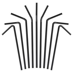 Reusable plastic straw 9mm bulk cheap straws eco