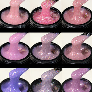 Hochwertige Builder <span class=keywords><strong>UV</strong></span> <span class=keywords><strong>Gel</strong></span> Custom Logo Gläser 30g 1kg Flash Reflective Glitter HEMA FREE Nagel verlängerung Builder Hartgel für Nagel - Product Image 3